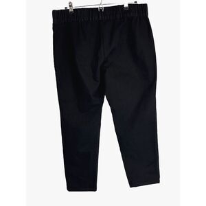 Soft Surroundings Black Jeans Size XL Straight Leg Elastic Waist Pull on